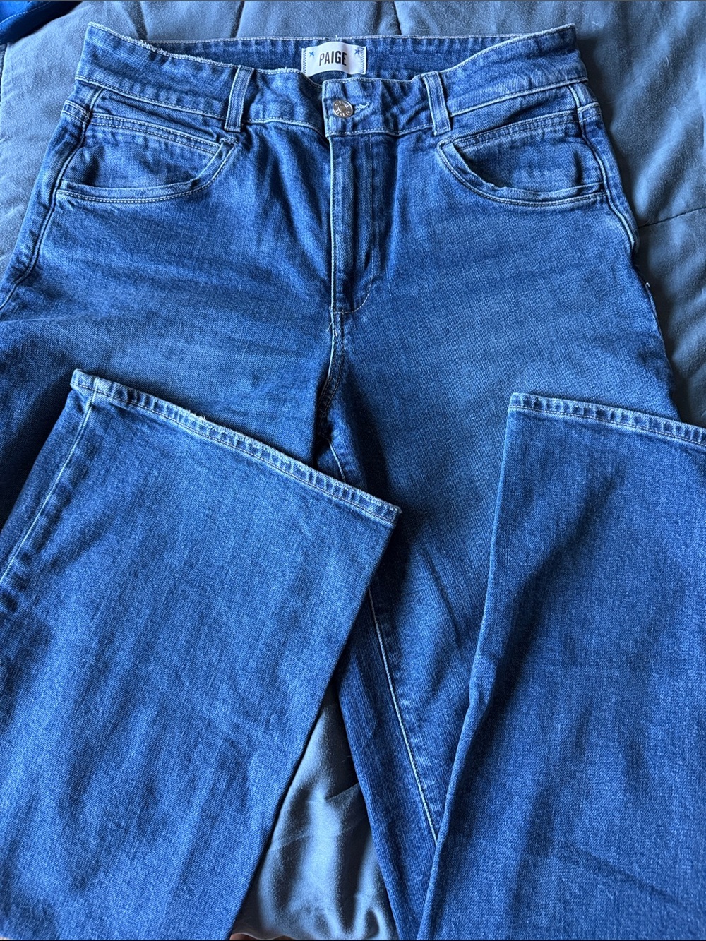 PAIGE Sasha Seamed Picket High-Rise Wide-Leg Jeans - Picture 3 of 6